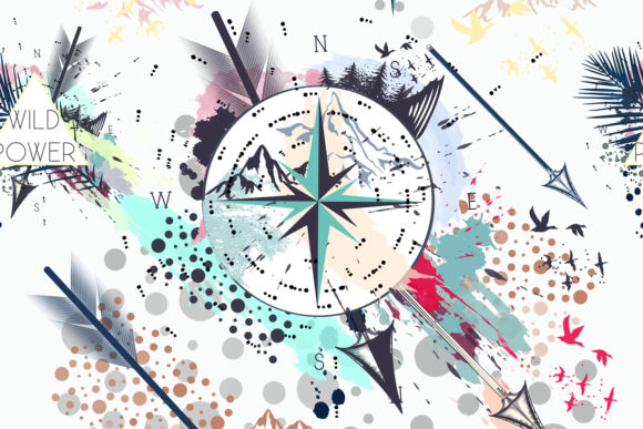 Boho Arrows Vector Pattern