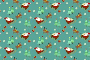Cute Santa Claus and Reindeer Seamless: A Versatile Design for Creative Projects