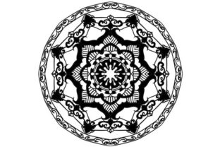 Exploring the Mandala Vector Art Pattern Black 36