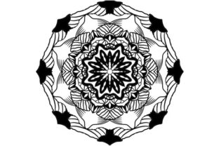 Mandala Vector Art Pattern Black 10: A Versatile Design Asset for Creative Professionals