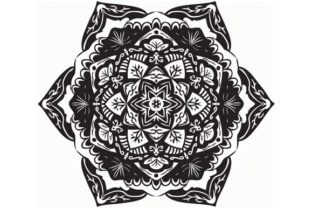 Mandala Vector Art Pattern Black 14