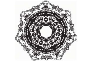 Mandala Vector Art Pattern Black 6: A Versatile Design for Creative Projects