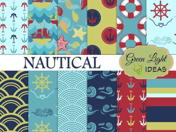 Nautical Sea Backgrounds Beach Papers