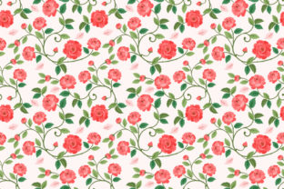 Seamless Pattern with Beautiful Rose