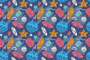Seamless Vector Summer Beach Pattern