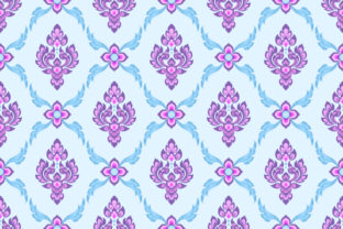 Thai Tradition Art Seamless Pattern