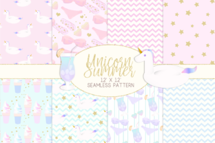 Unicorn Summer Digital Paper